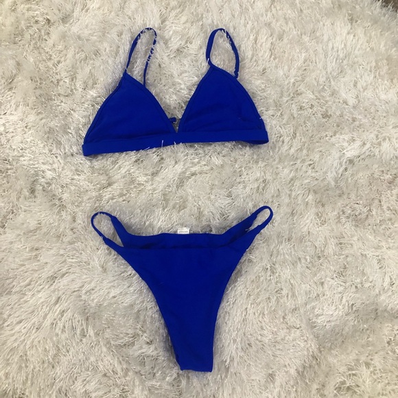 Zaful Other - Zaful royal blue cheeky bikini